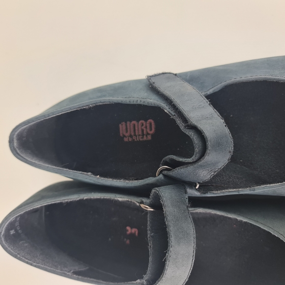 Munro Mary Jane Shoes Womens  Blue Nubuck Leather Journey Comfort Size 11 - Picture 7 of 15